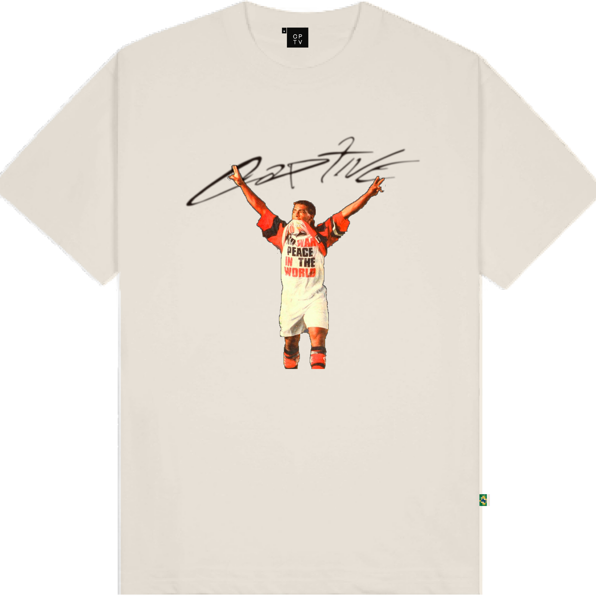 T-shirt Romario Peace Off White